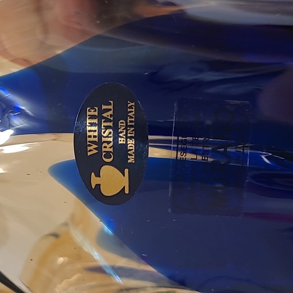 NWT White Cristal Murano Style Vase From Italy - Picture 7 of 16